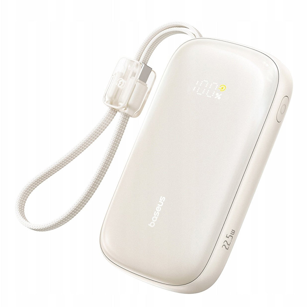 Externí baterie Baseus EnerFill FC21 Qpow 3 Ultra, 10000mAh, 22.5W, QC + PD, 1 x USB-A - 1 x USB-C, Béžová E0027L01