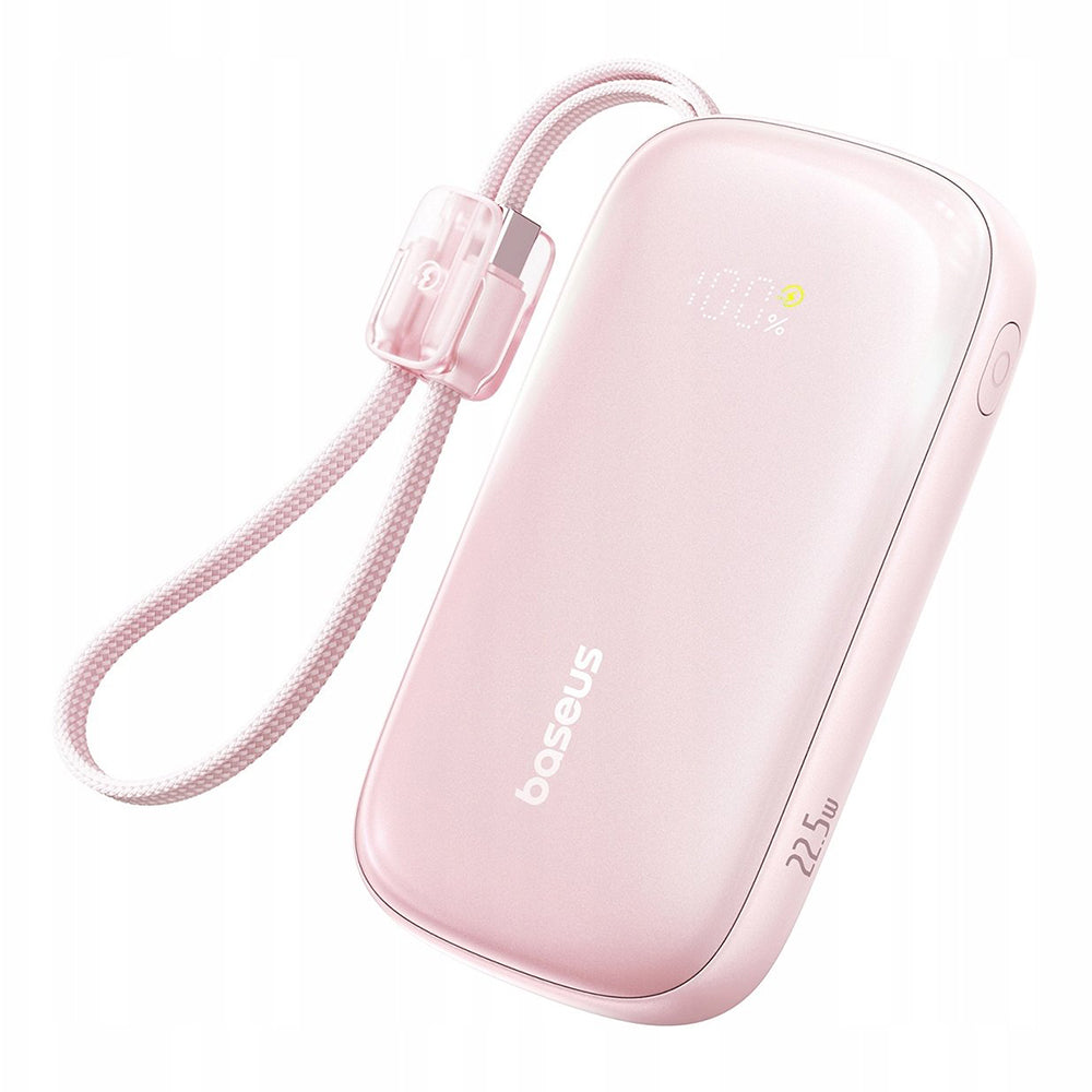Externí baterie Baseus EnerFill FC21 Qpow 3 Ultra, 10000mAh, 22.5W, QC + PD, 1 x USB-A - 1 x USB-C, Růžová E0027L02
