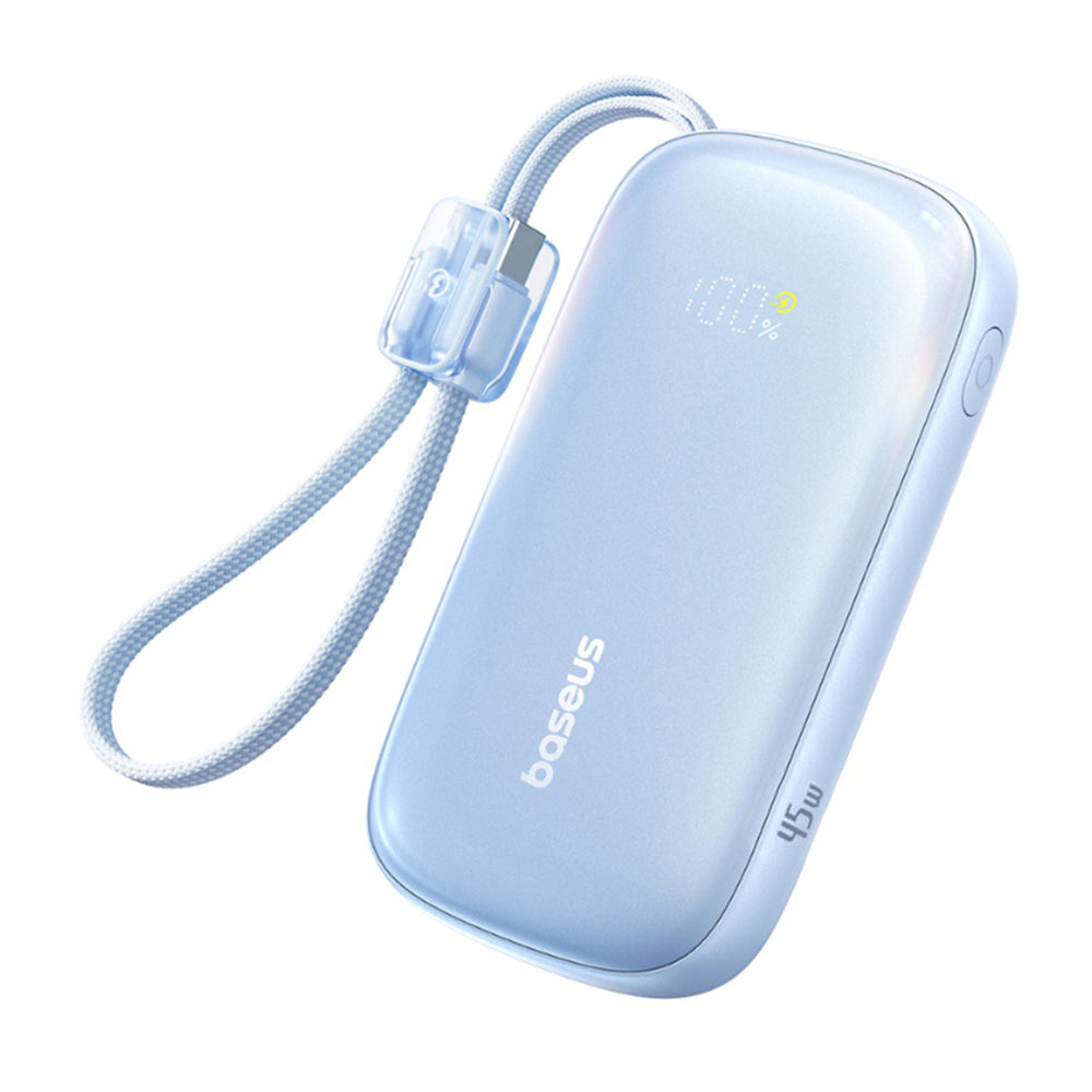 Externí baterie Baseus EnerFill FC21 Qpow 3 Ultra, 10000mAh, 45W, QC + PD, 1 x USB-A - 1 x USB-C, Modrá E0027Q03