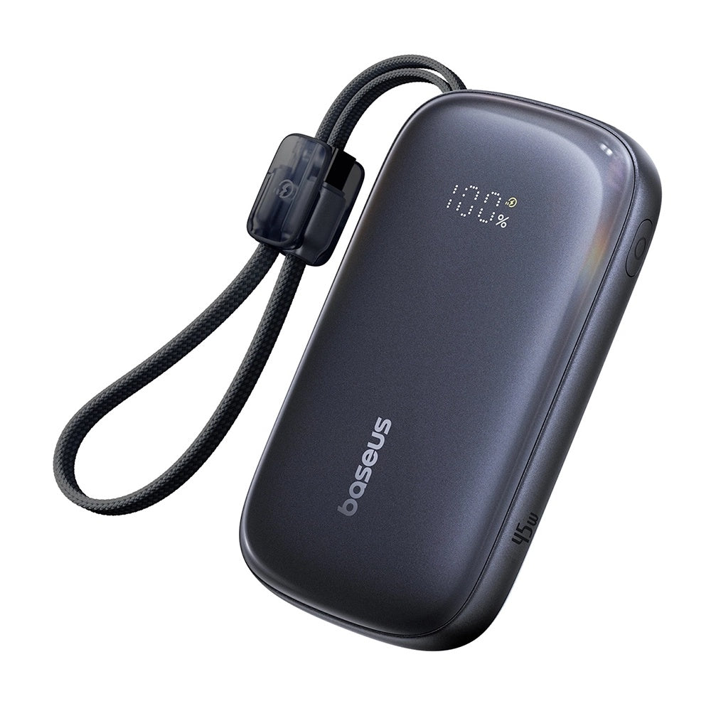 Externí baterie Baseus EnerFill FC21 Qpow 3 Ultra, 10000mAh, 45W, QC + PD, 1 x USB-A - 1 x USB-C, Černá E0027Q00