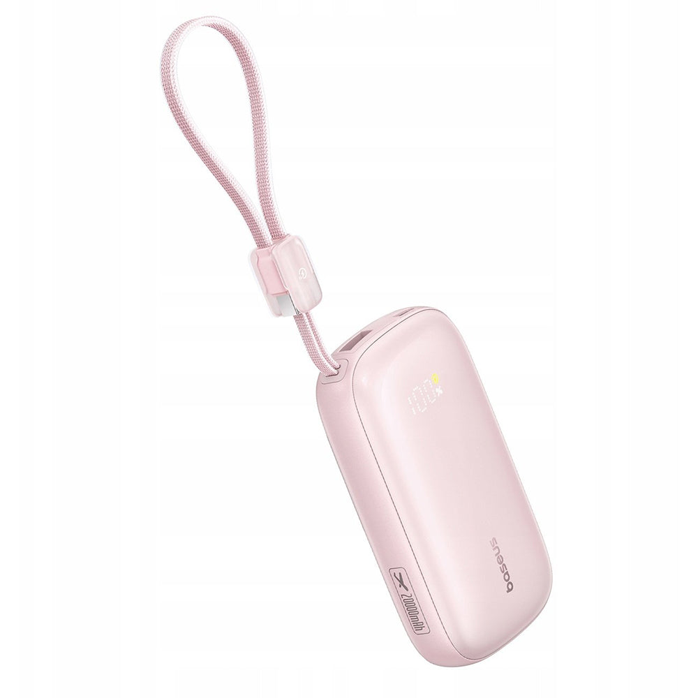 Externí baterie Baseus EnerFill FC21 Qpow 3 Ultra, 10000mAh, 45W, QC + PD, 1 x USB-A - 1 x USB-C, Růžová E0027Q02