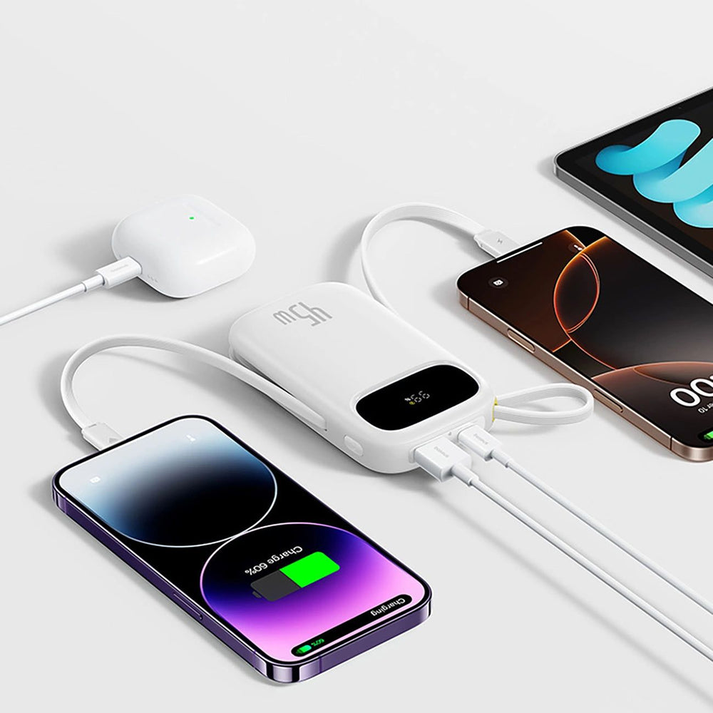 Externí baterie Baseus EnerFill FC31 Qpow 3, 20000mAh, 45W, QC + PD, 1 x Lightning - 1 x USB-A - 2 x USB-C, Mov E0028D02
