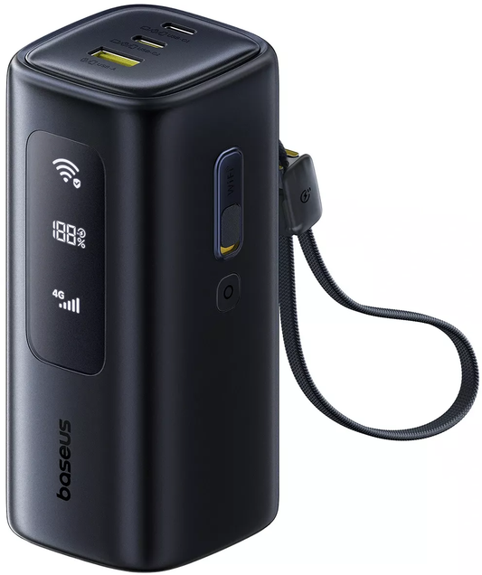 Externí baterie Baseus EnerGeek GX11, 20000mAh, 67W, QC + PD, 1 x USB-A - 2 x USB-C, Černá E0025701