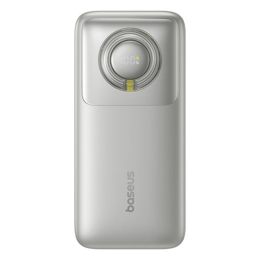 Externí baterie Baseus Free2Pull, 20000mAh, 65W, PD, 2 x USB-C, šedá P10073700843-00
