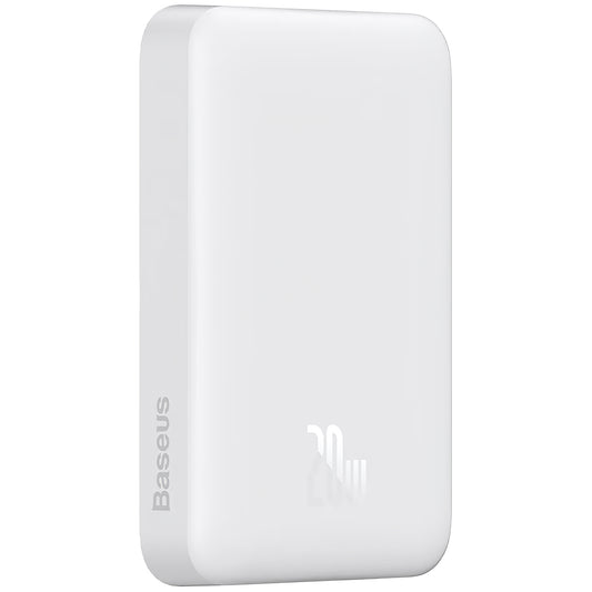 Externí baterie Baseus Magnetic Mini, 10000mAh, 20W, PD + FQI, 1 x USB-C, Bílá P10059001223-00