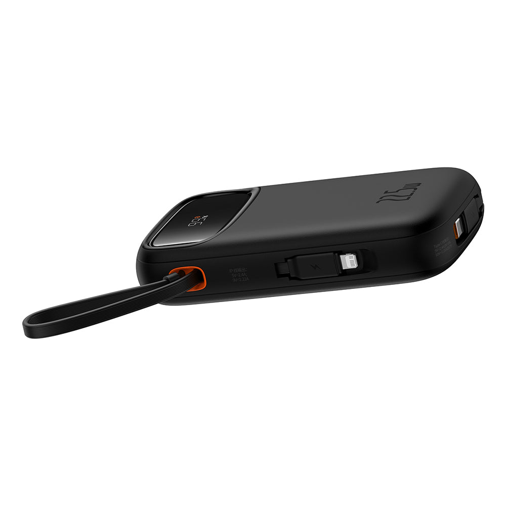 Externí baterie Baseus Qpow Pro+, 20000mAh, 22.5W, QC + PD, 1 x Lightning - 1 x USB-A - 2 x USB-C, Černá P10055002113-00
