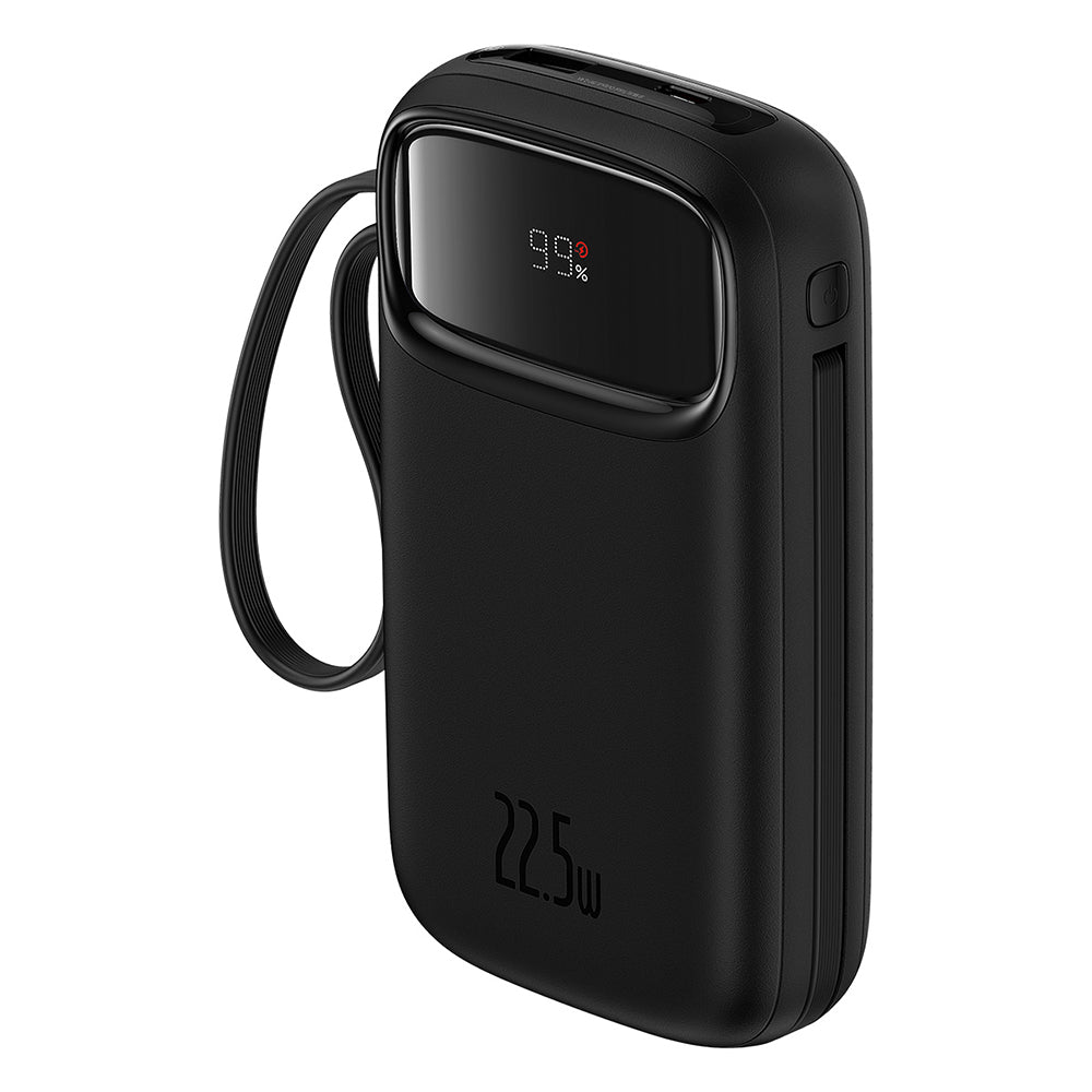 Externí baterie Baseus Qpow Pro+, 20000mAh, 22.5W, QC + PD, 1 x Lightning - 1 x USB-A - 2 x USB-C, Černá P10055002113-00