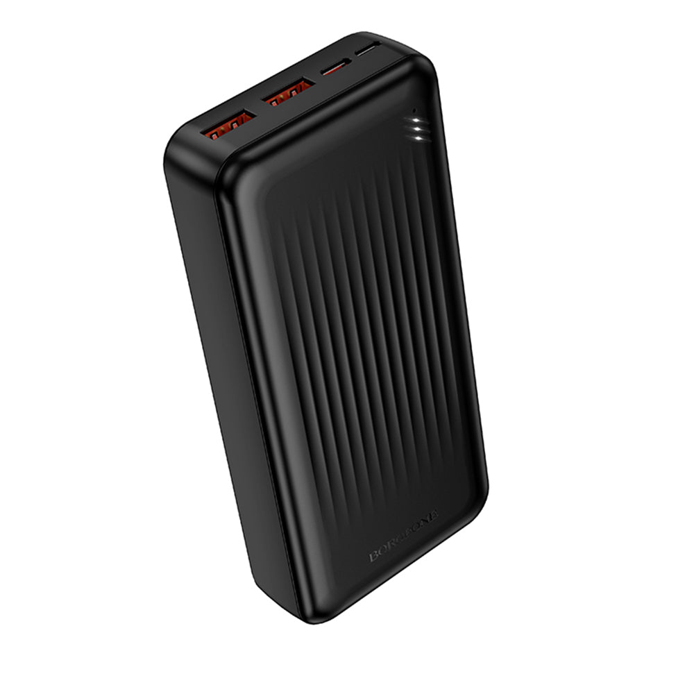 Borofone BJ80A Clever External Battery, 20000mAh, 22.5W, QC + PD, 1 x USB-C - 2 x USB-A, Black