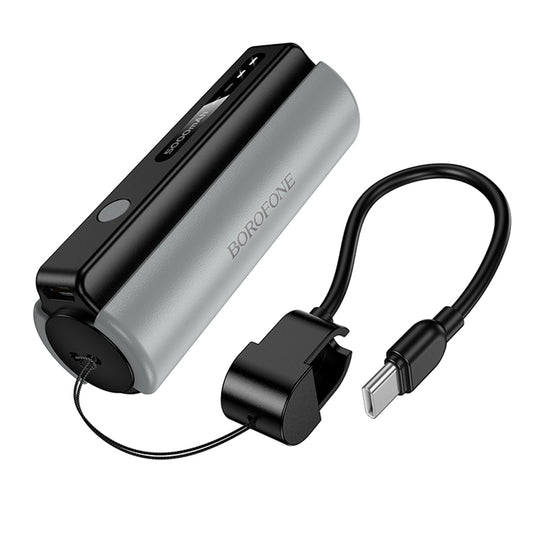 Externí baterie Borofone BJ87 Star, 5000mAh, 10W, 1 x USB-C, Šedá