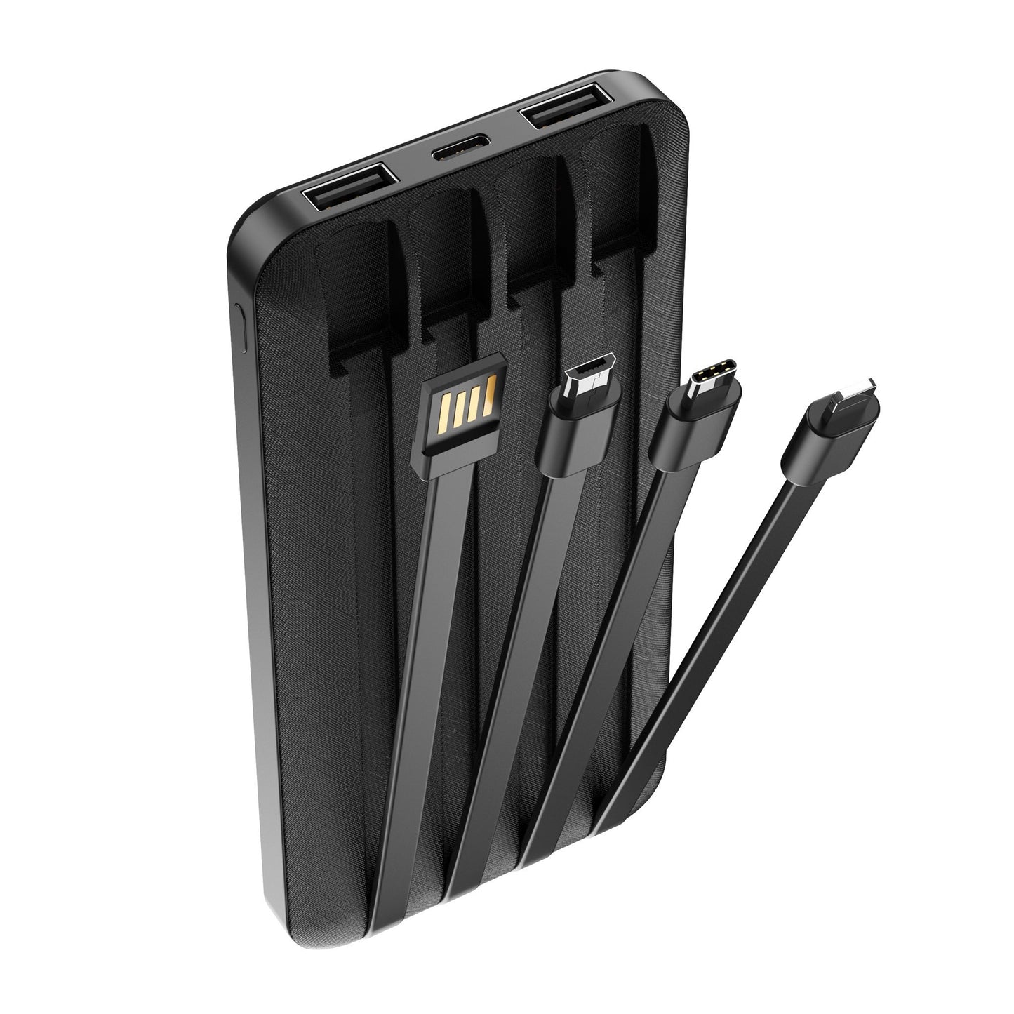 Externí baterie Forever TB-411, 10000mAh, 10W, 1 x Lightning - 1 x microUSB - 1 x USB-C - 2 x USB-A, černá
