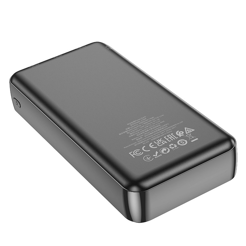 Externí baterie HOCO J100A, 20000mAh, 10W, 2 x USB-A, černá