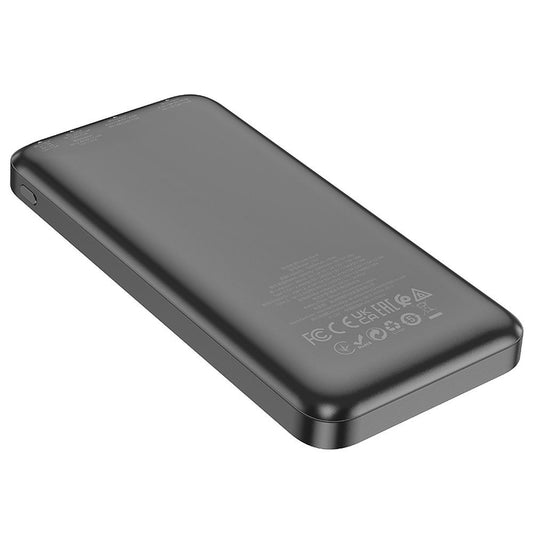 Externí baterie HOCO J101, 10000mAh, 22.5W, QC + PD, 1 x USB-C - 2 x USB-A, Černá