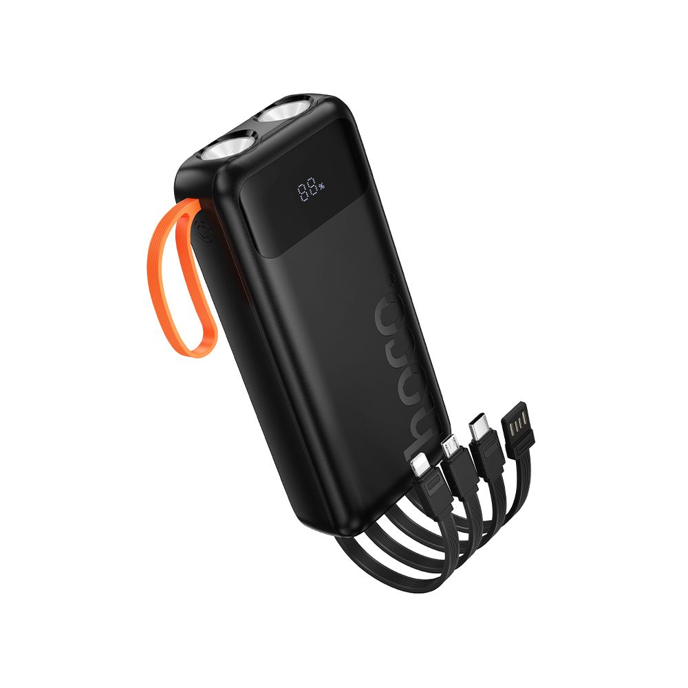 Externí baterie HOCO J151A, 20000mAh, 10W, 1 x Lightning - 1 x microUSB - 1 x USB-A - 1 x USB-C, černá