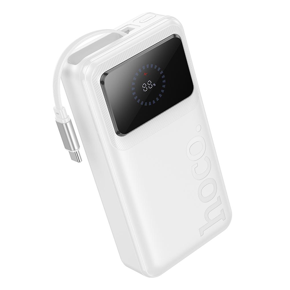 Powerbanka HOCO Q41, 20000 mAh, 22,5 W, QC + PD, 1× USB-A – 2× USB-C, bílá