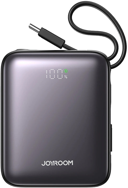 Externí baterie Joyroom JR-PBF27, 10000mAh, 22.5W, PD, 1 x Lightning - 2 x USB-C, Černá