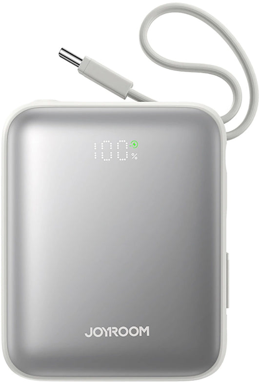 Externí baterie Joyroom JR-PBF27, 10000mAh, 22.5W, PD, 1 x Lightning - 2 x USB-C, Bílá