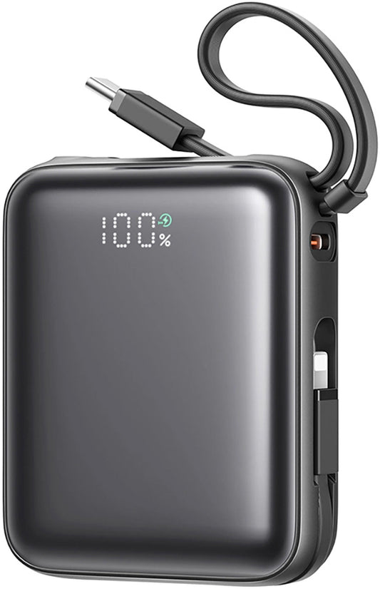 Externí baterie Joyroom JR-PBF27, 10000mAh, 22.5W, PD, 1 x Lightning - 2 x USB-C, Černá