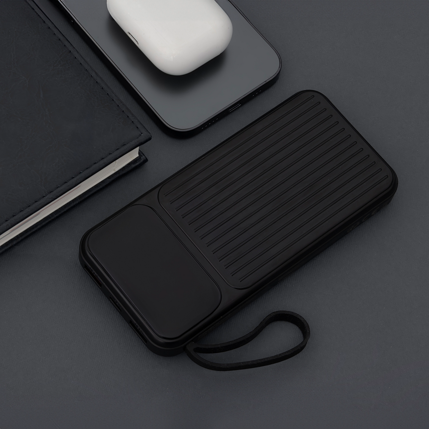 External Battery MaXlife MXPB-06, 10000mAh, 22.5W, QC + PD, 1 x Lightning - 2 x USB-A - 2 x USB-C, Black