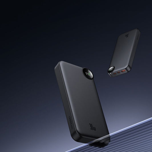 Externí baterie McDodo MC-3850 Display, 10000mAh, 30W, QC + PD, 1 x USB-A - 2 x USB-C, Černá