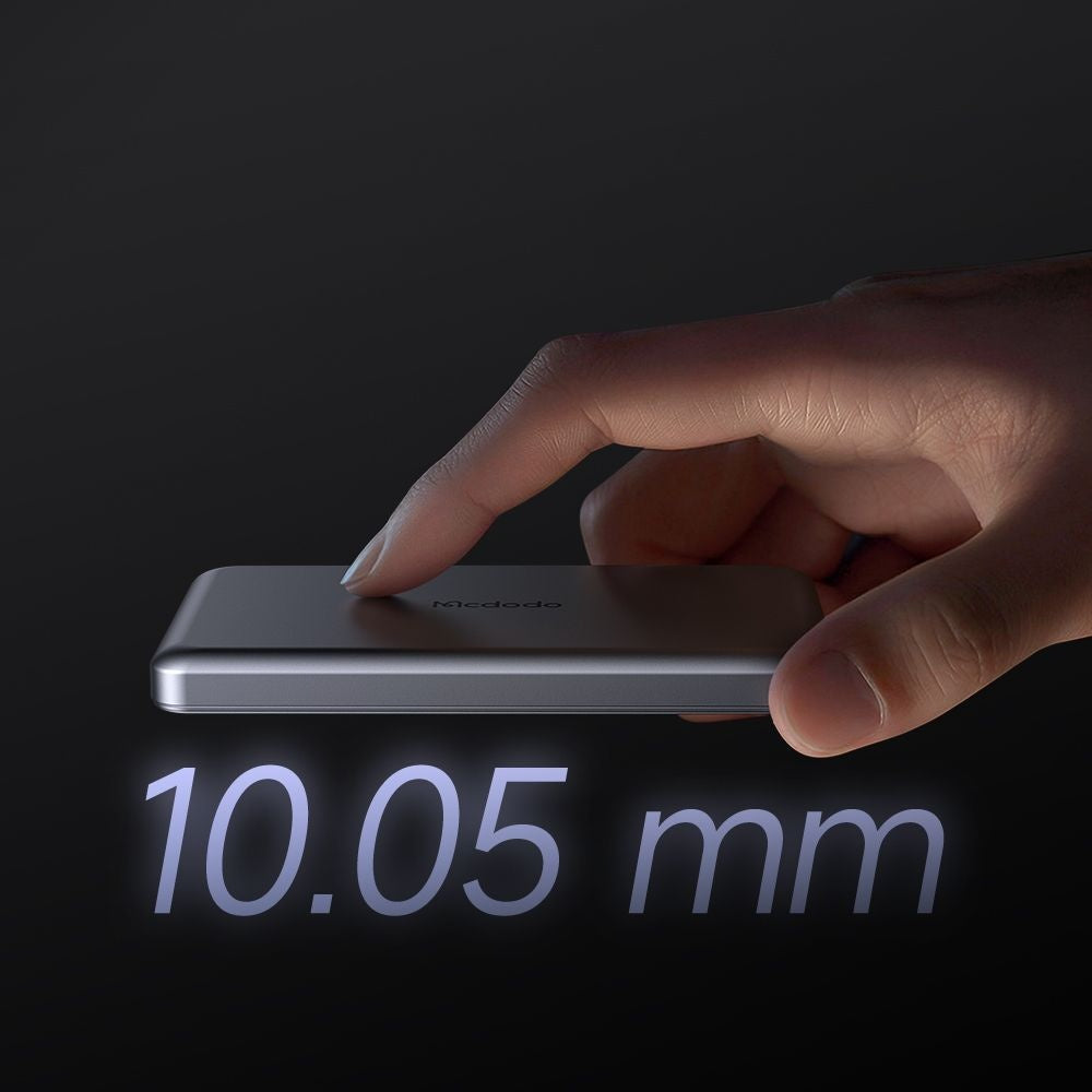 Bezdrátová externí baterie McDodo MC-4641 Meta, 5000mAh, 20W, PD + FQI, 1 x QI - 1 x USB-C, černá