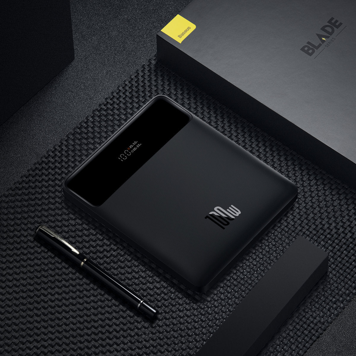 Externí baterie Baseus Blade Ultrathin, 20000mAh, 100W, QC + PD, 2 x USB-A - 2 x USB-C, Černá PPBL000201