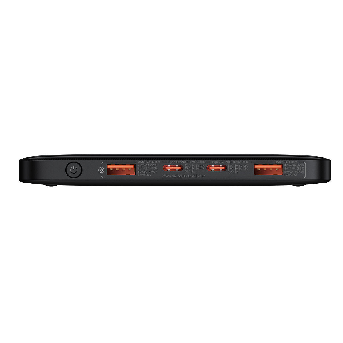 Externí baterie Baseus Blade Ultrathin, 20000mAh, 100W, QC + PD, 2 x USB-A - 2 x USB-C, Černá PPBL000201