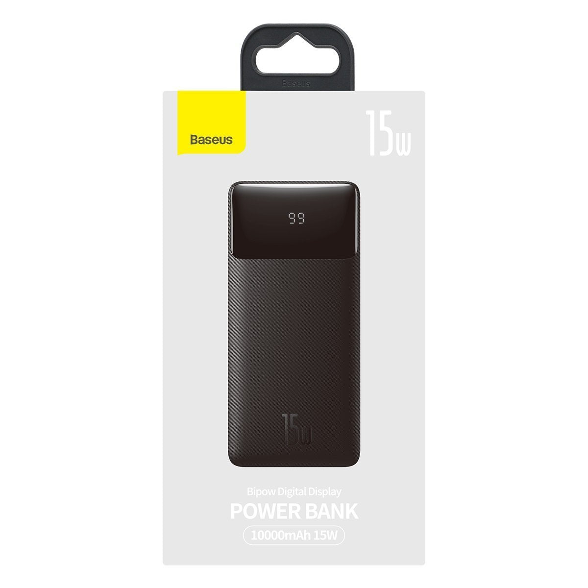 Externí baterie Baseus Bipow, 10000mAh, 15W, 1 x USB-C - 2 x USB-A, černá PPBD050001