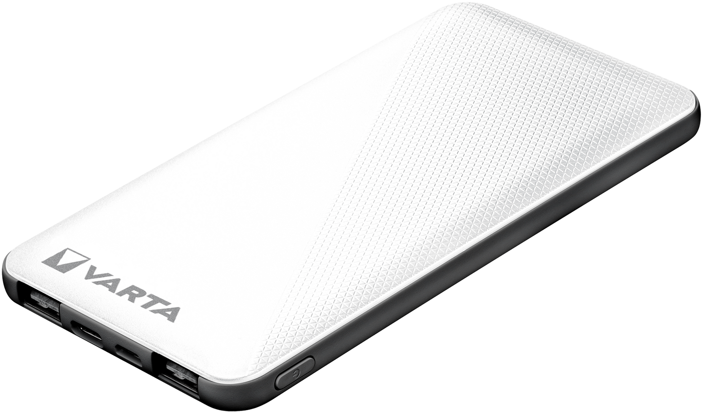Externí baterie Varta Energy, 5000mAh, 15W, 2 x USB-A - 1 x USB-C, bílá