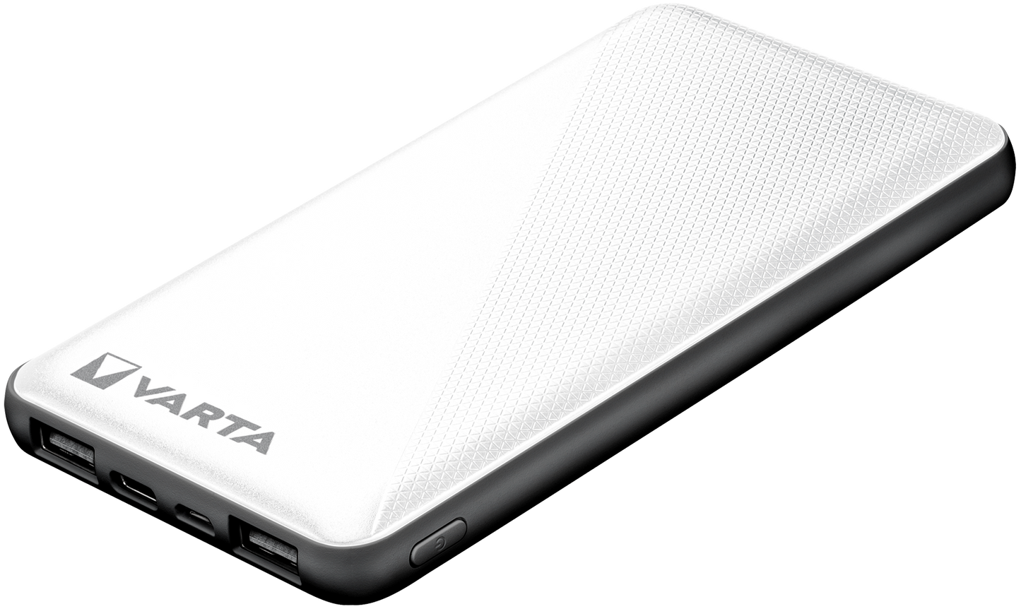 Externí baterie Varta Energy, 10000mAh, 15W, 2 x USB-A - 1 x USB-C, bílá