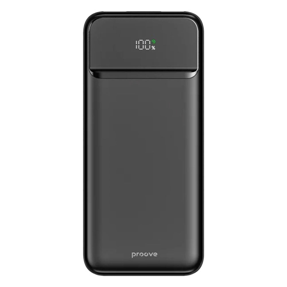 Externí baterie Proove Illuminator 2, 10000mAh, 22.5W, QC + PD, 2 x USB-A - 1 x USB-C, Černá PBIP10212201