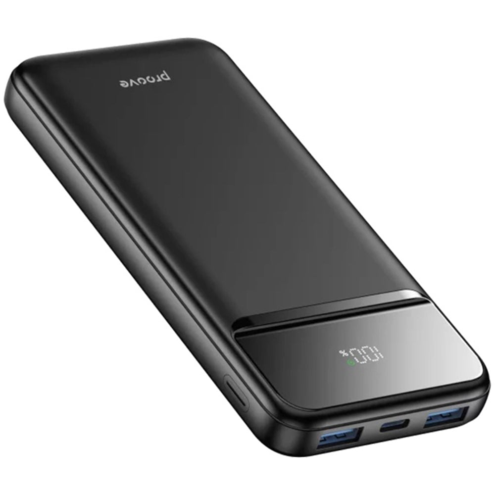 Externí baterie Proove Illuminator 2, 10000mAh, 22.5W, QC + PD, 2 x USB-A - 1 x USB-C, Černá PBIP10212201