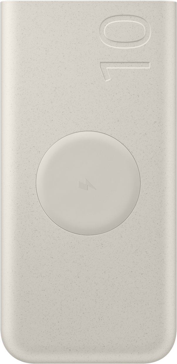 Bezdrátová externí baterie Samsung, 10000mAh, 25W, PD + FQI, 1 x QI - 2 x USB-C, Béžová EB-U2510XUEGEU