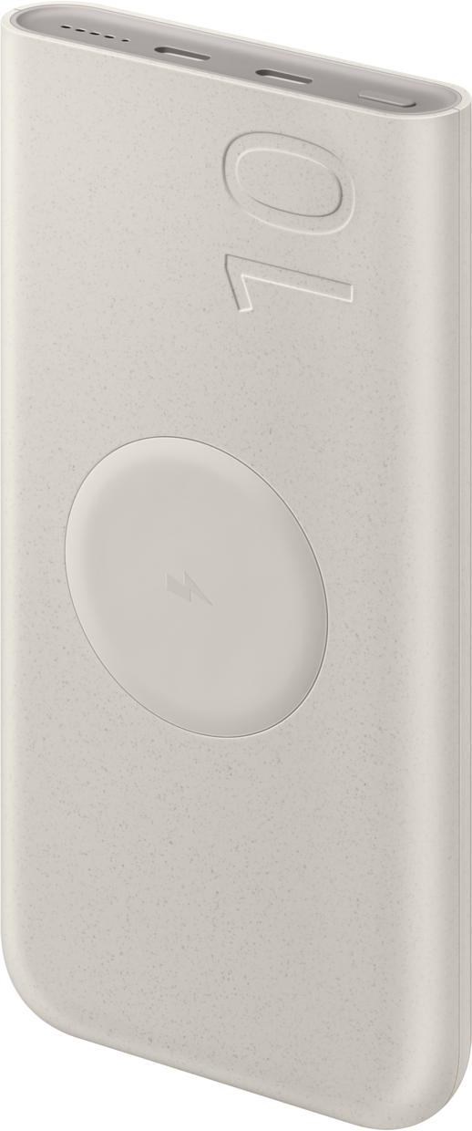 Bezdrátová externí baterie Samsung, 10000mAh, 25W, PD + FQI, 1 x QI - 2 x USB-C, Béžová EB-U2510XUEGEU