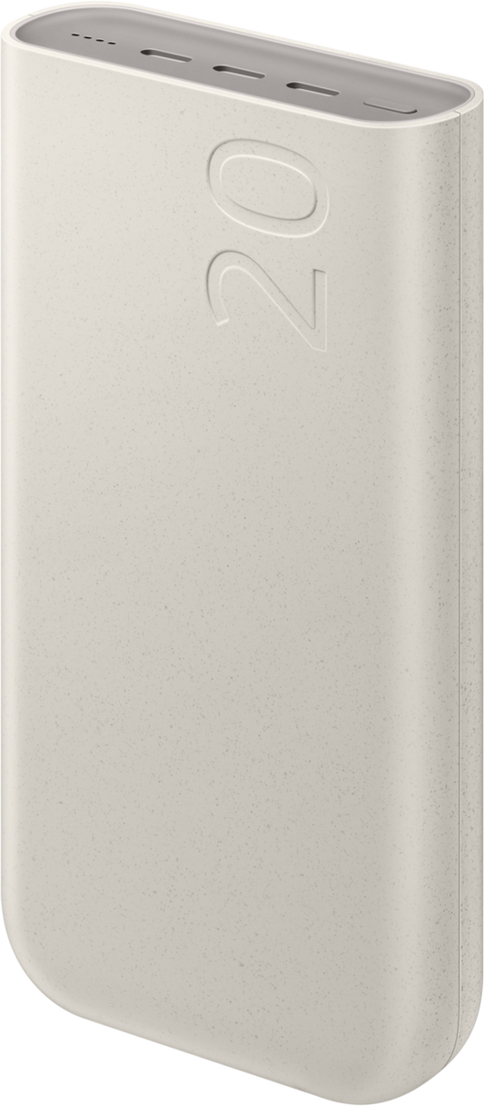 Externí baterie Samsung, 20000mAh, 45W, PD, 3 x USB-C, béžová EB-P4520XUEGEU