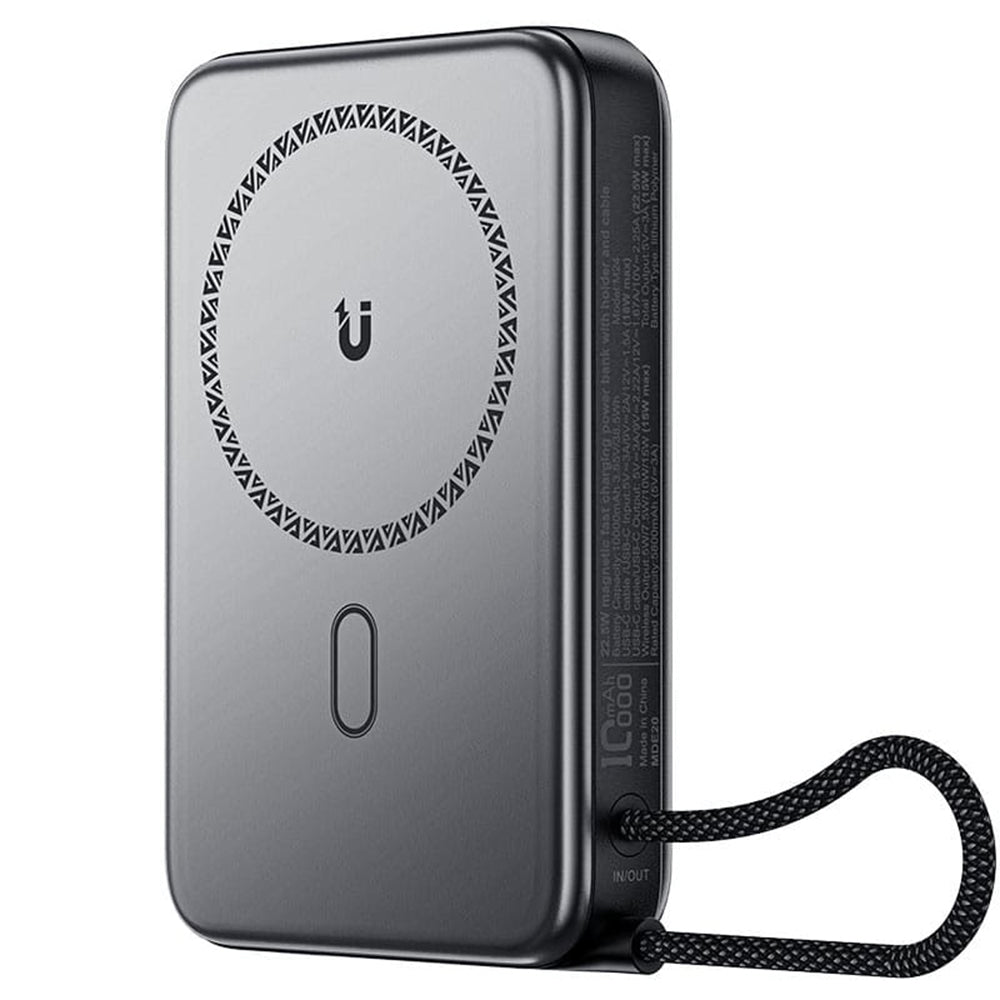 Bezdrátová externí baterie Acefast M24, 10000mAh, 22.5W, PD + FQI, 1 x QI - 2 x USB-C, šedá