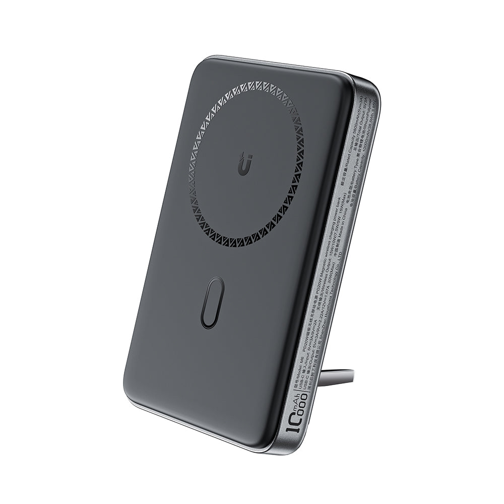 Bezdrátová externí baterie Acefast M6, 10000mAh, 20W, PD + FQI, 1 x QI - 1 x USB-C, černá