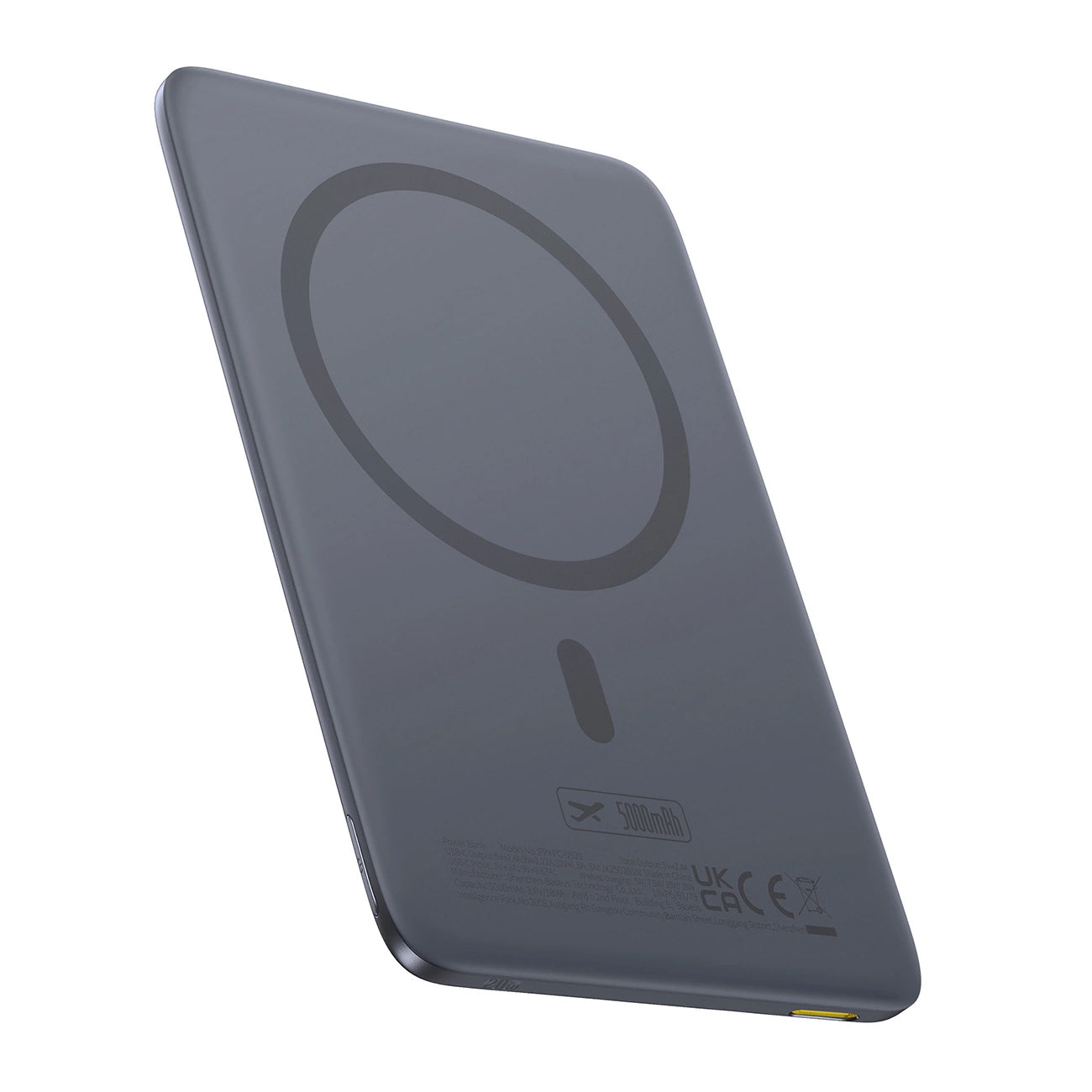 Bezdrátová externí baterie Baseus PicoGo AM41, 5000mAh, 20W, PD + FQI, 1 x QI - 1 x USB-C, šedá P1007680C813-00