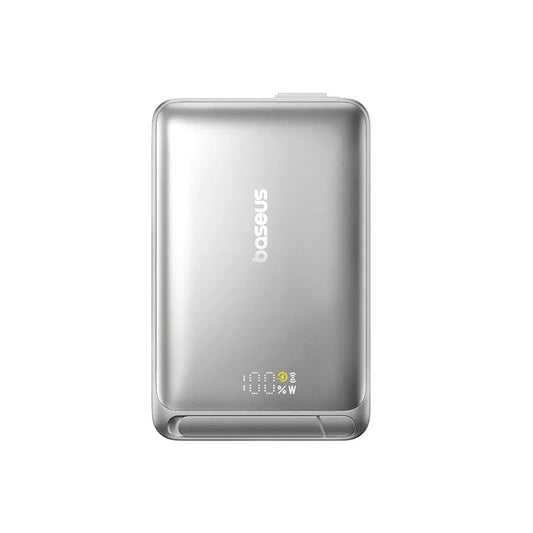 Externí bezdrátová baterie Baseus Nomos Kickstand, 10000mAh, 45W, PD + QI, 1 x QI - 1 x USB-C, Černá P10078800843-00