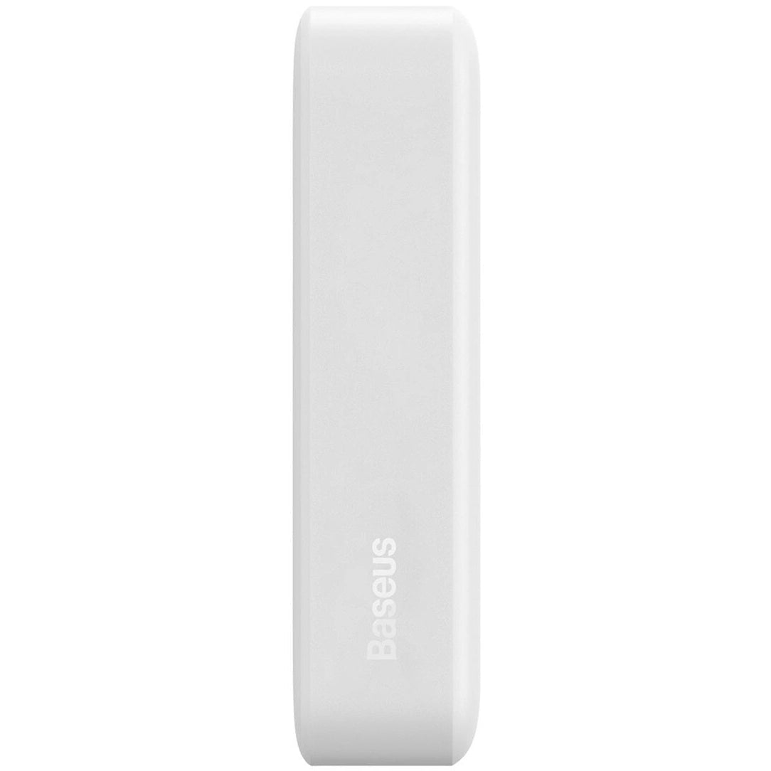 Bezdrátová externí baterie Baseus Magnetic Mini, 20000mAh, 20W, PD + FQI, 1 x QI - 1 x USB-C, bílá PPCX150002