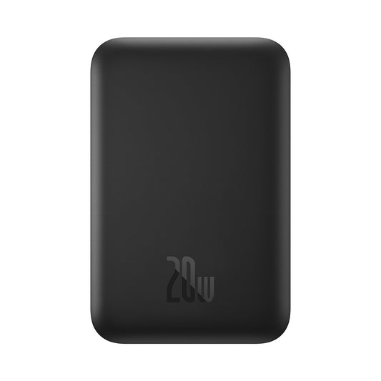 Bezdrátová externí baterie Baseus Mini Air, 6000mAh, 20W, PD + FQI, 1 x QI - 1 x USB-C, černá P10059002113-00