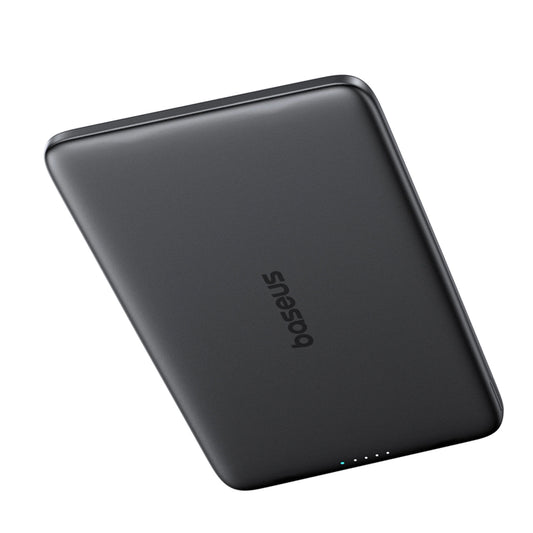 Bezdrátová externí baterie Baseus PicoGo AM41, 5000mAh, 20W, PD + FQI, 1 x QI - 1 x USB-C, šedá P1007680C813-00