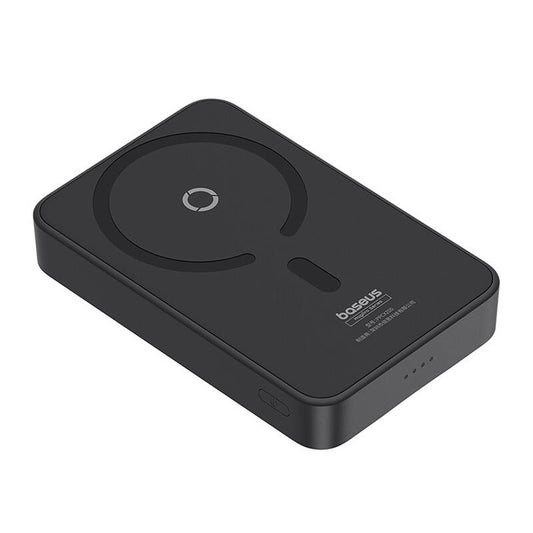 Bezdrátová externí baterie Baseus MagPro PPCXZ05, 5000mAh, 20W, PD + FQI, 1 x QI - 1 x USB-C, Černá, Znovu zapečetěná P10064101123-00
