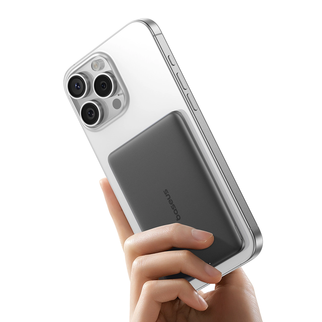 Bezdrátová externí baterie Baseus PicoGo AM41, 5000mAh, 20W, PD + FQI, 1 x QI - 1 x USB-C, Černá