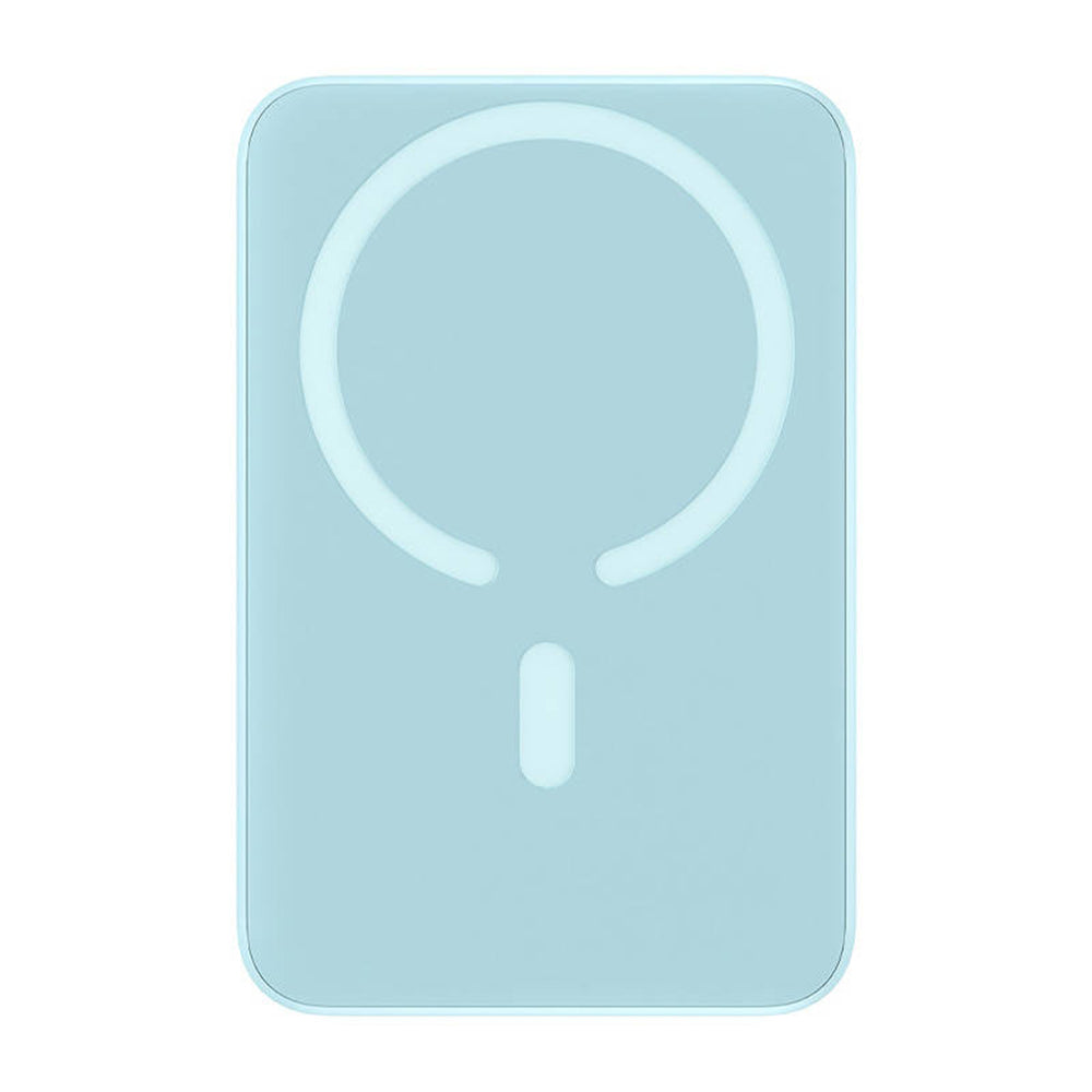 Externí bezdrátová baterie Baseus Magnetic Mini, 10000mAh, 20W, PD + FQI, 1 x QI - 1 x USB-C, Modrá PPCX110103