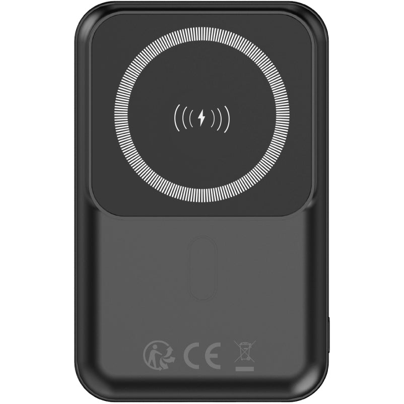 Forever MATB-100 Bezdrátová externí baterie, 10000mAh, 22,5W, QC + PD + FQI, 1 x QI - 1 x USB-A - 1 x USB-C, černá