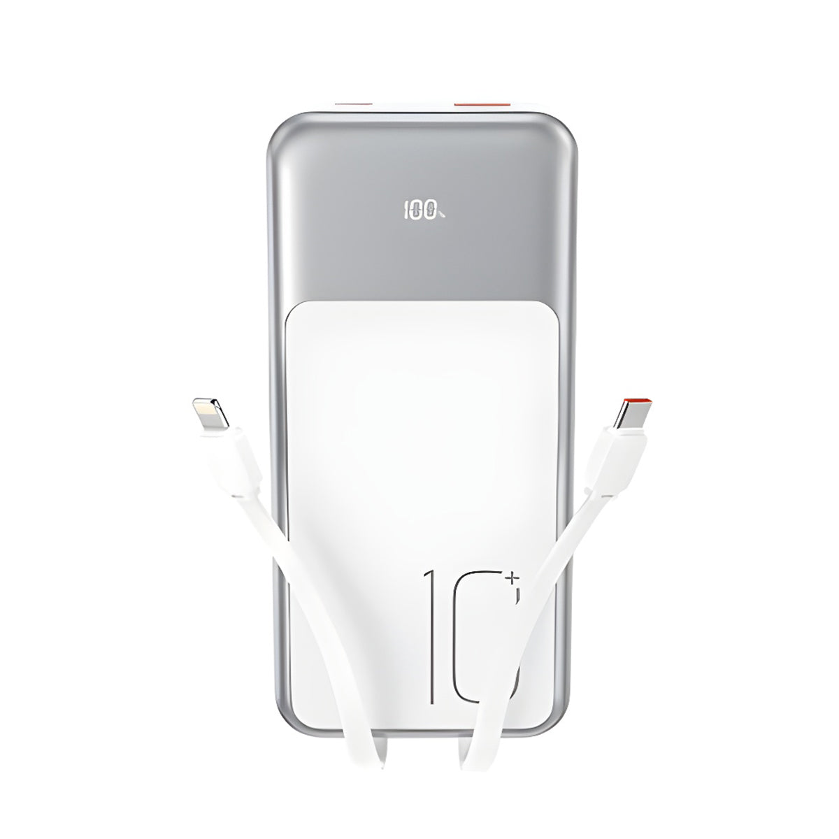 Externí baterie XO Design PR248, 10000mAh, 22.5W, QC + PD, 1 x Lightning - 1 x USB-A - 2 x USB-C, Bílá