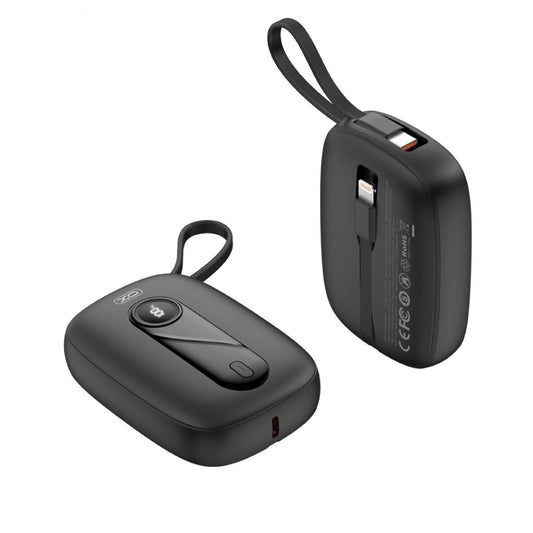 Externí baterie XO Design PR246, 10000mAh, 22.5W, PD, 1 x Lightning - 2 x USB-C, Černá