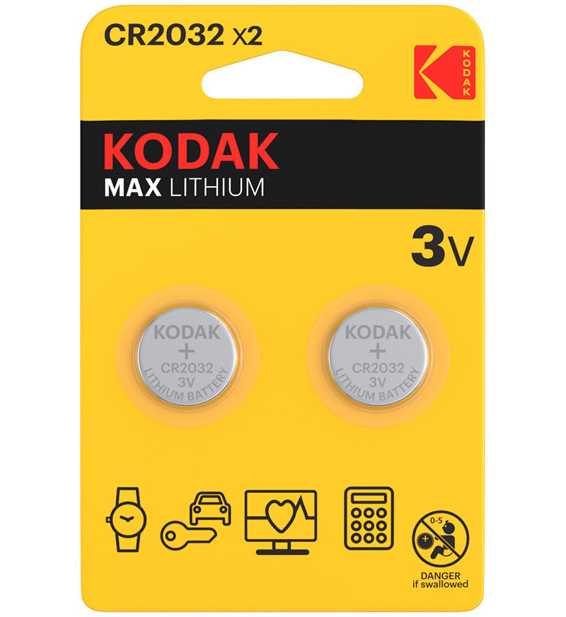 Baterie Kodak Max, CR2032, Sada 2 kusů
