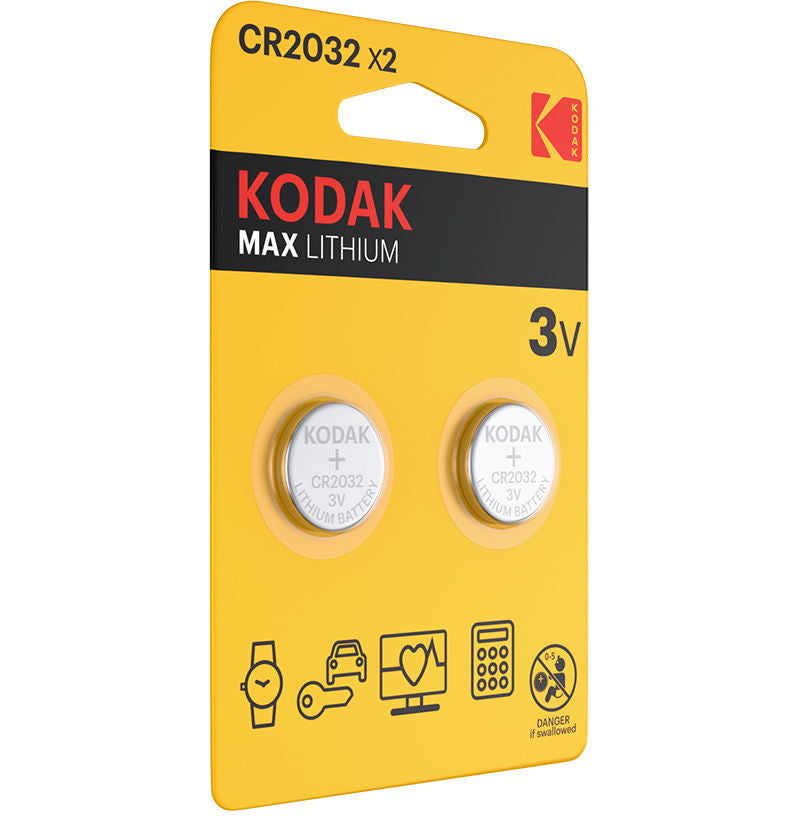 Baterie Kodak Max, CR2032, Sada 2 kusů