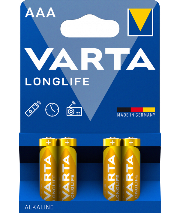 Baterie Varta Longlife 4903, AAA / LR3, Sada 4 kusy